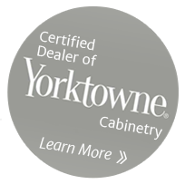 Certified Dealer of Yorktowne Cabinetry - Learn More